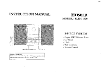 Fisher SLIM-1500 - Owners Manual 